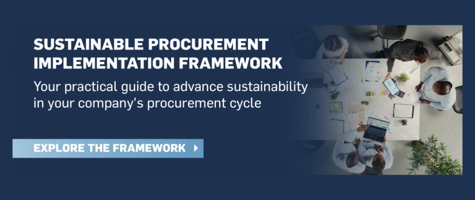 Sustainable Procurement Implementation Framework